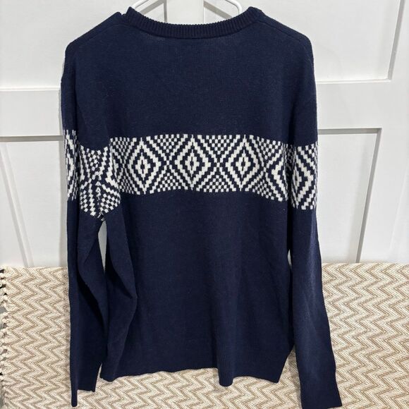 J.Crew Men’s Fair Isle Lambs Wool Crew Neck Sweater - Picture 5 of 5